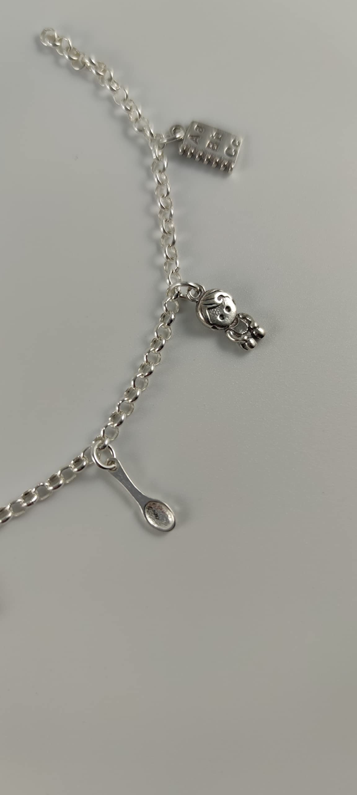 Genérico pulsera plata 1º ley mujer educadora infantil 20cm