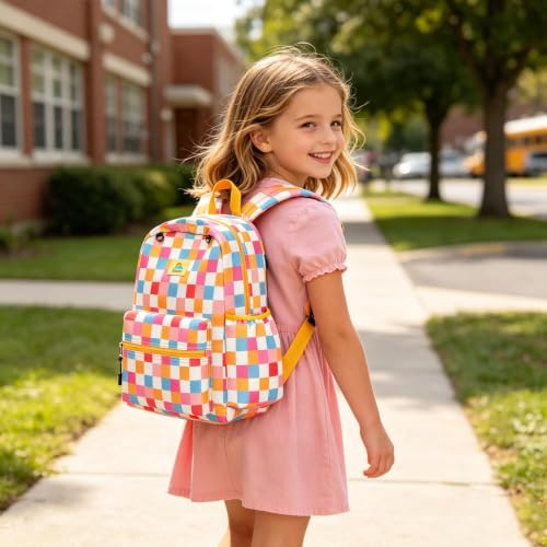 Image of STEAMEDBUN Kids Backpack for Boys Girls 5-8, 15inch Girls Boys Backpacks Kindergarten