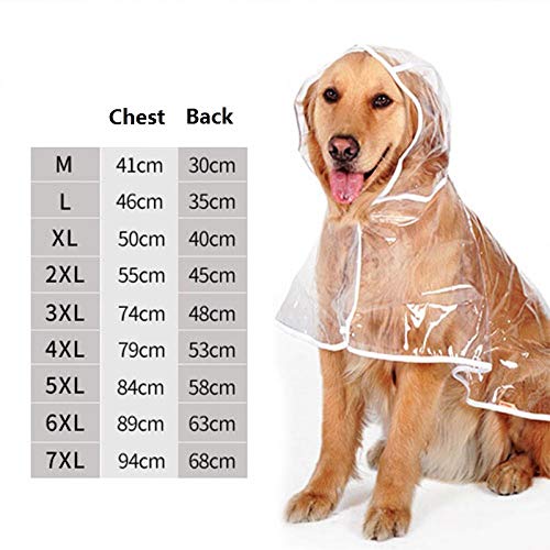 Foto von Gulunmun Regenjacken für Hunde Wasserdichter Hunderegenmantel Winddichter Regen Schnee Jacke Winter Warm für Bergwandern Spazierengehen Reisen im Freien