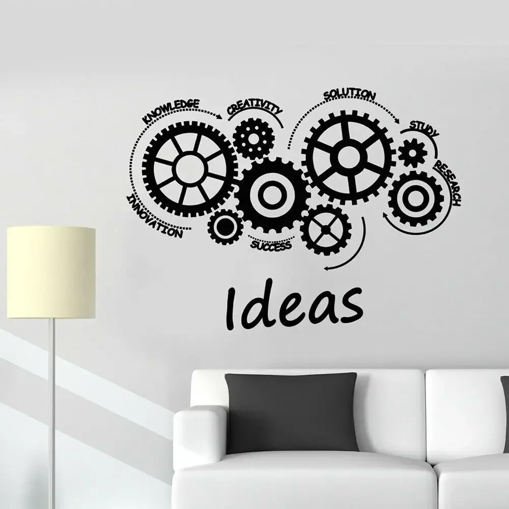 Motivationak Quote Wall Stickers for Vinyl Wall Decal Ideas Teamwork Office Room Window Wtickers Success Quotes Art Mural 78X57CM
