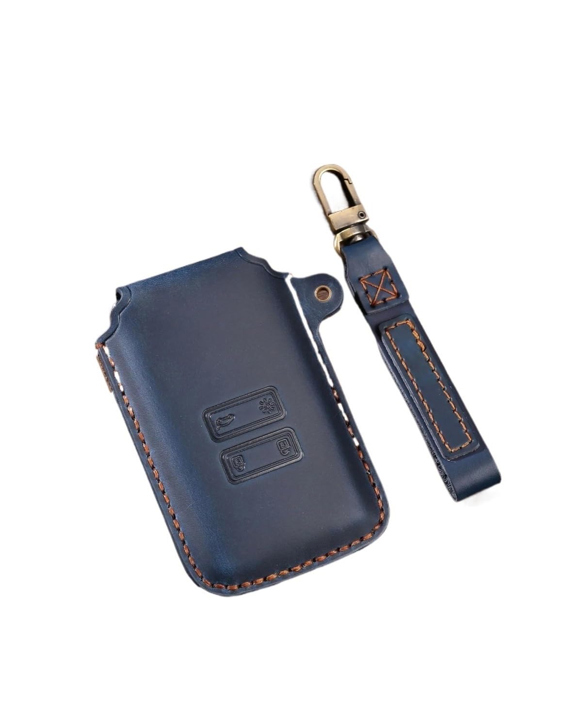 Étui de télécommande bleu type B en silicone pour clé Renault Captur et Zoe