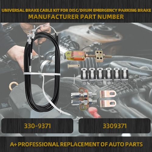 image for Dasbecan 330-9371 Universal Rear Disc/Drum Emergency Parking Brake Cab