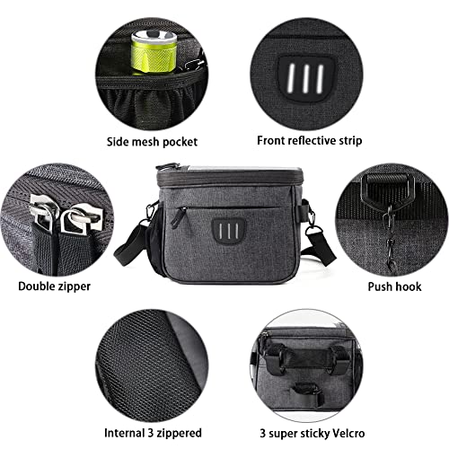 Plartree Borsa da Manubrio per Bici,5L Bici MTB