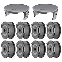 Forever Speed 1,60mm, 4.90m Rasentrimmer Spule Kompatibel mit Bosch Easy GrassCut18-230 Rasentrimmer, Trimmer Spulenmodell F016800569 & F016800385(8 Ersatzspulen, 2 Kappe)