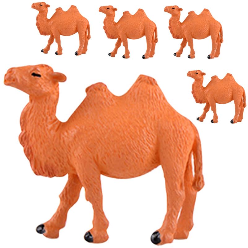 PRETYZOOM 5pcs Camel Statue Camel Decor Resin Ornament Plant Decor Models Desktop Decor Plants Decor Resin Craft Camel Figurines Resin Camel Adorn Mini Ornaments Chen Jun Decorate