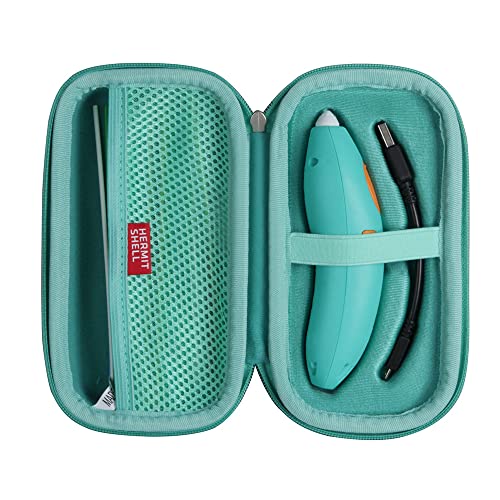 Hermitshell Capa rígida de viagem para 3Doodler Start+ Essentials (2024) Conjunto de canetas 3D (azul)