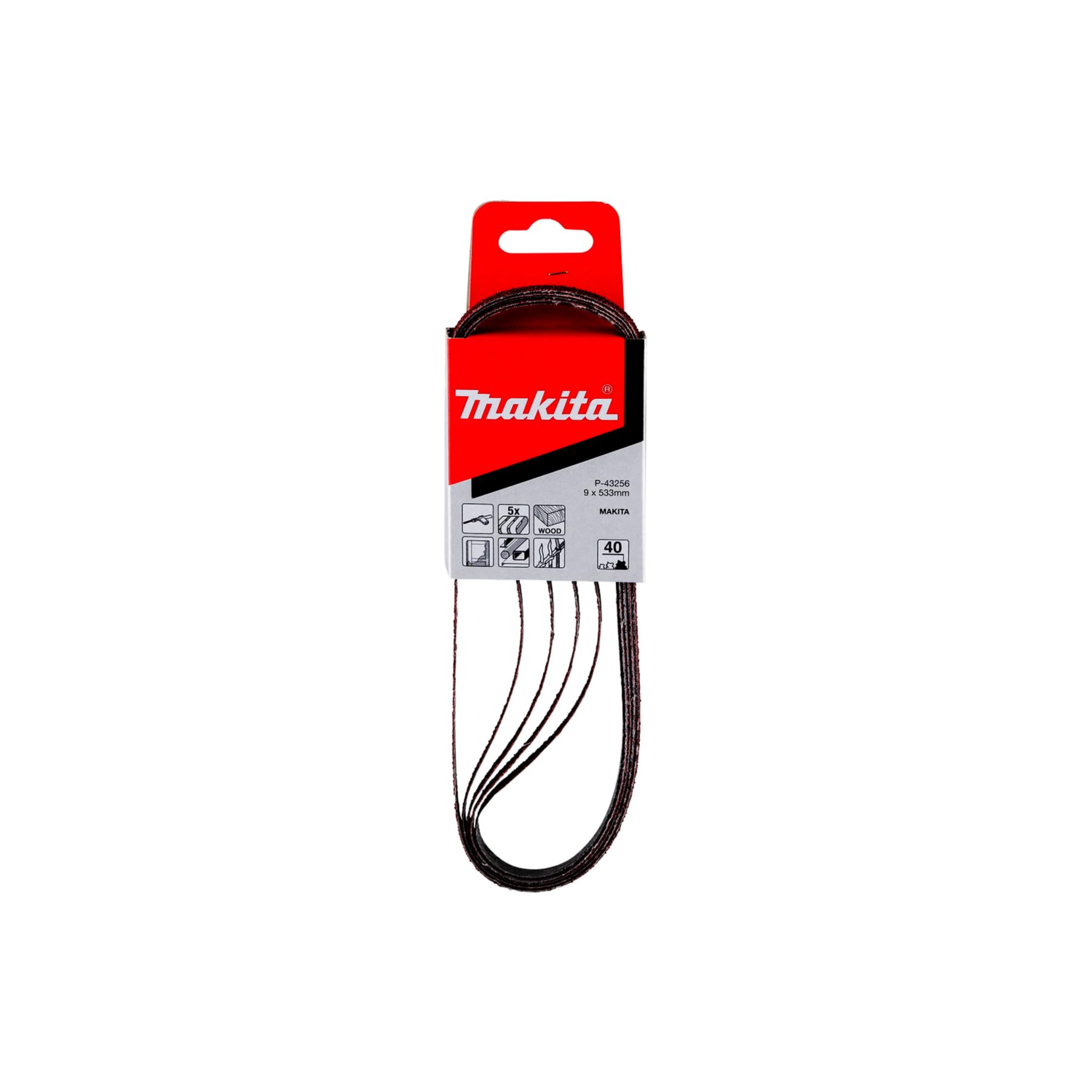 Makita p-43256 9 x 533 mm, grana 40, nastro abrasivo – multicolore