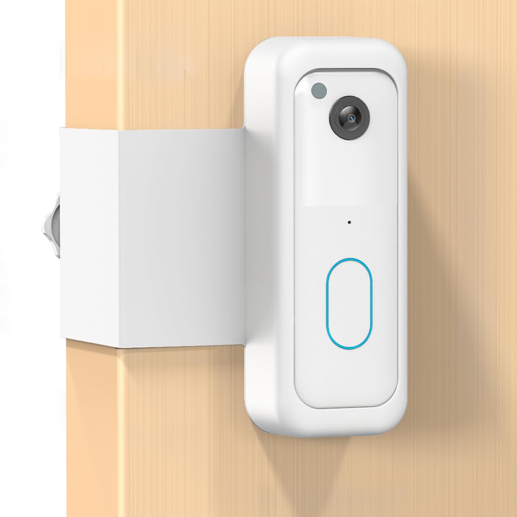 Blink Doorbell Mount, Anti-Theft Blink Video Doorbell Door Mount Bracket No Drilling, Fit for Blink Doorbell(1st and 2nd), Not for Security Door (White)