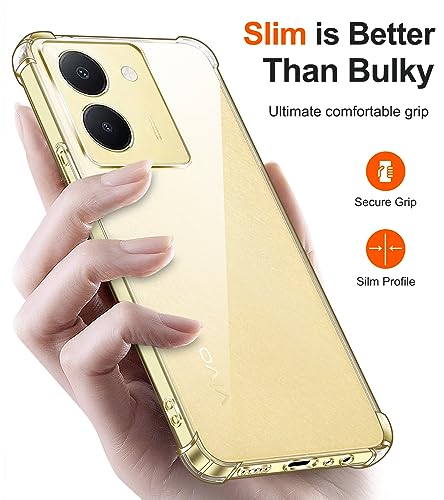 Image of Back Cover Transparent Soft Silicone Scratch Resistant Anti Slip Back Cover Case for vivo Y200 Pro - Transparent