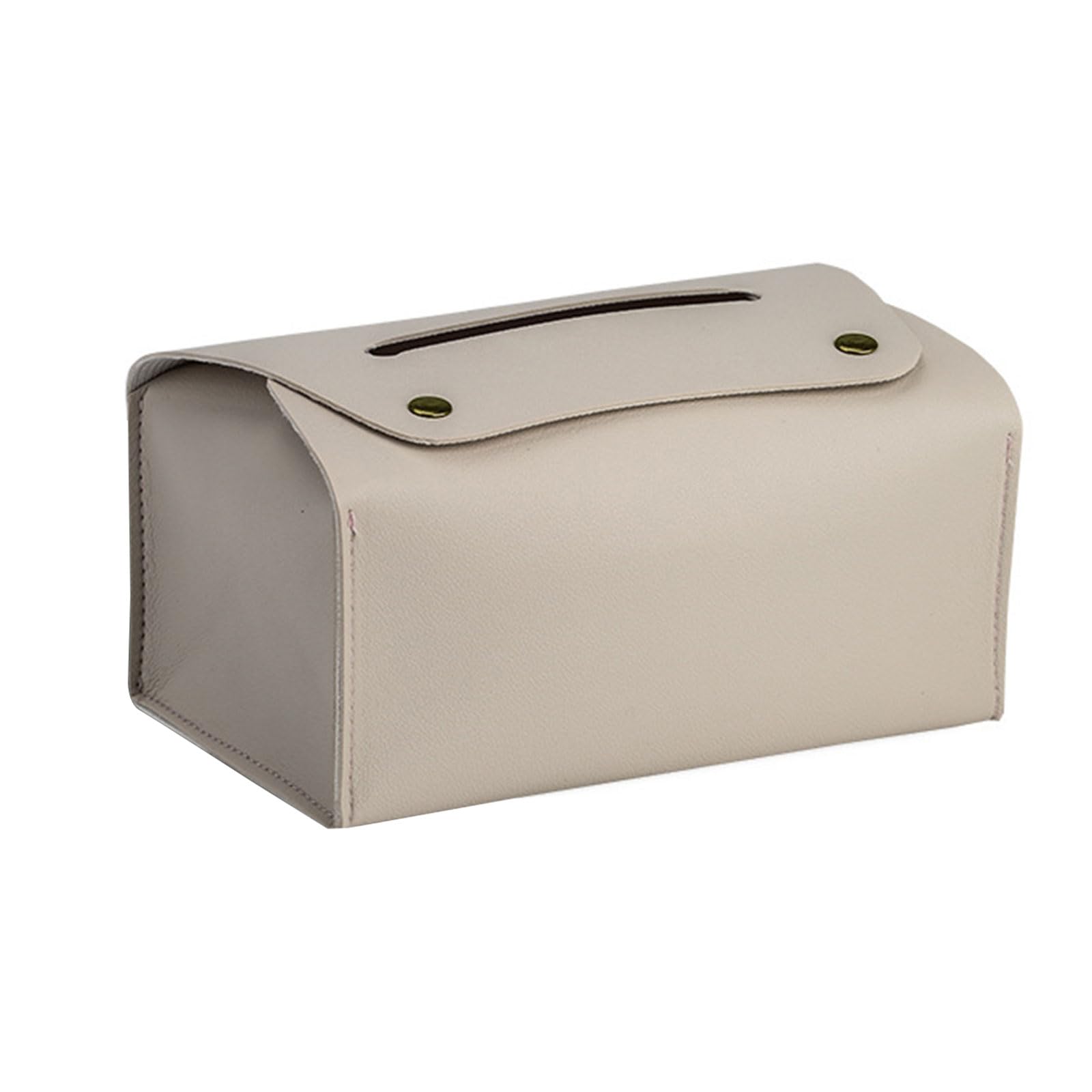 HZBB PU Leather Tissue Box Rectangular Paper Towel Container Elegant Tissues Storage Box Refillable Napkin Dispenser Rack Paper Towel Container