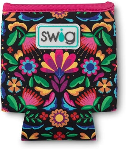 Miniatura 127 de Swig Life Skinny Can Coolie, soporte delgado de 12 onzas, enfriador de neopreno aislado con bolsillo, fundas para botellas de cerveza altas, All