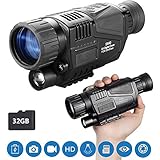 ✔️Digitale Nachtsicht mit klareren Foto- und Videoaufnahmen und Wiedergabe auf einem 1,5-Zoll-TFT-LCD. Es kann auch an einen Computer und ein USB-Kabel angeschlossen und über ein TV-Kabel mit dem Fernseher verbunden werden. Über die USB- und AV OUT-Buchsen können Sie Bilder und Videos für Ihre Familie und soziale Medien freigeben. Enthält eine 8G TF-Karte, um den Speicherplatz zu vergrößern. Sie können das Fokusrad drehen und es ist einfach einzustellen, bis Sie ein klares Bild erhalten.