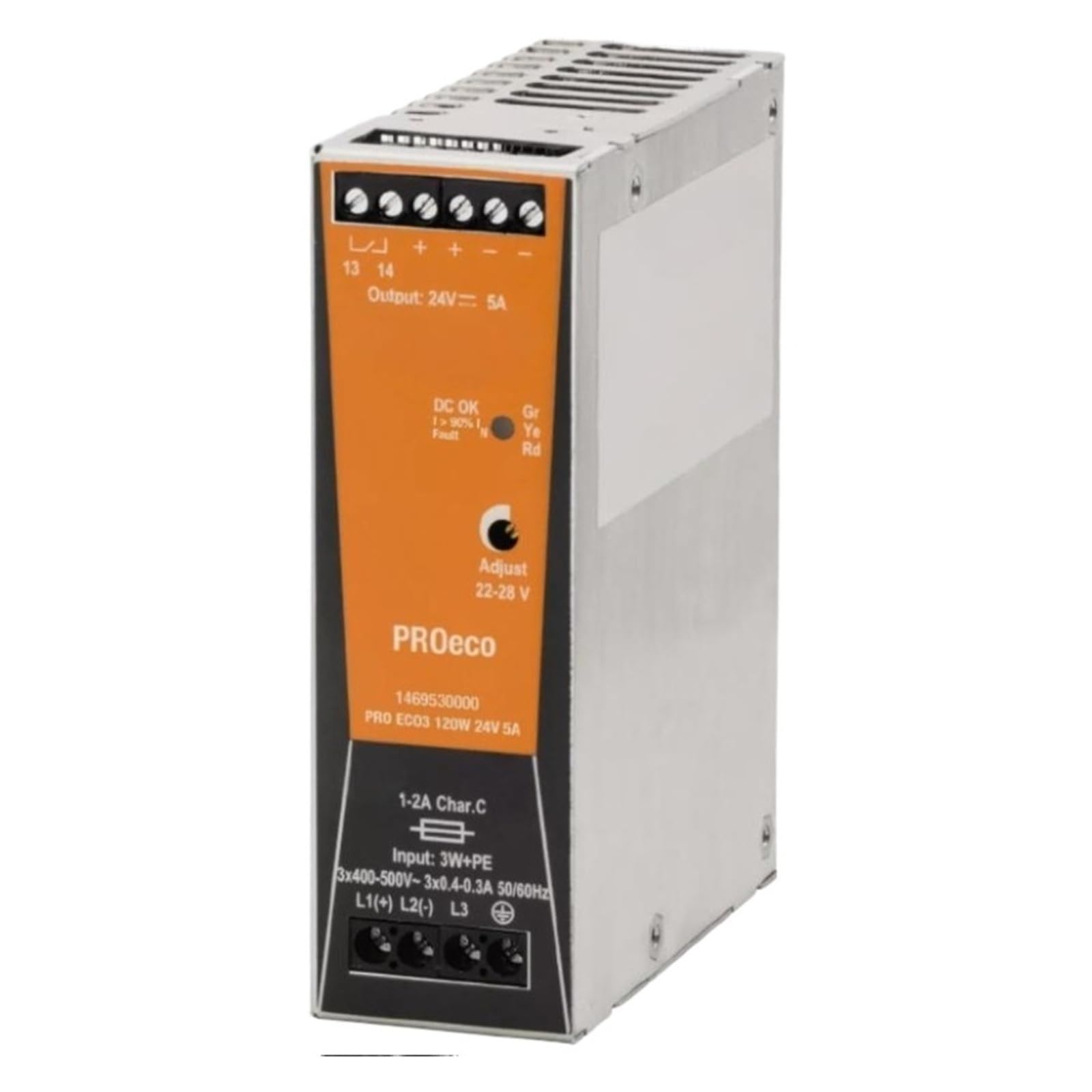 Alimentation sur rail DIN 24V 5A avec haut rendement Pro ECO3 120W