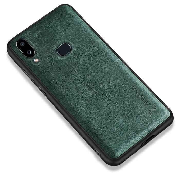 Zebana Samsung Galaxy A10S Lüx Deri Kılıf Yeşil