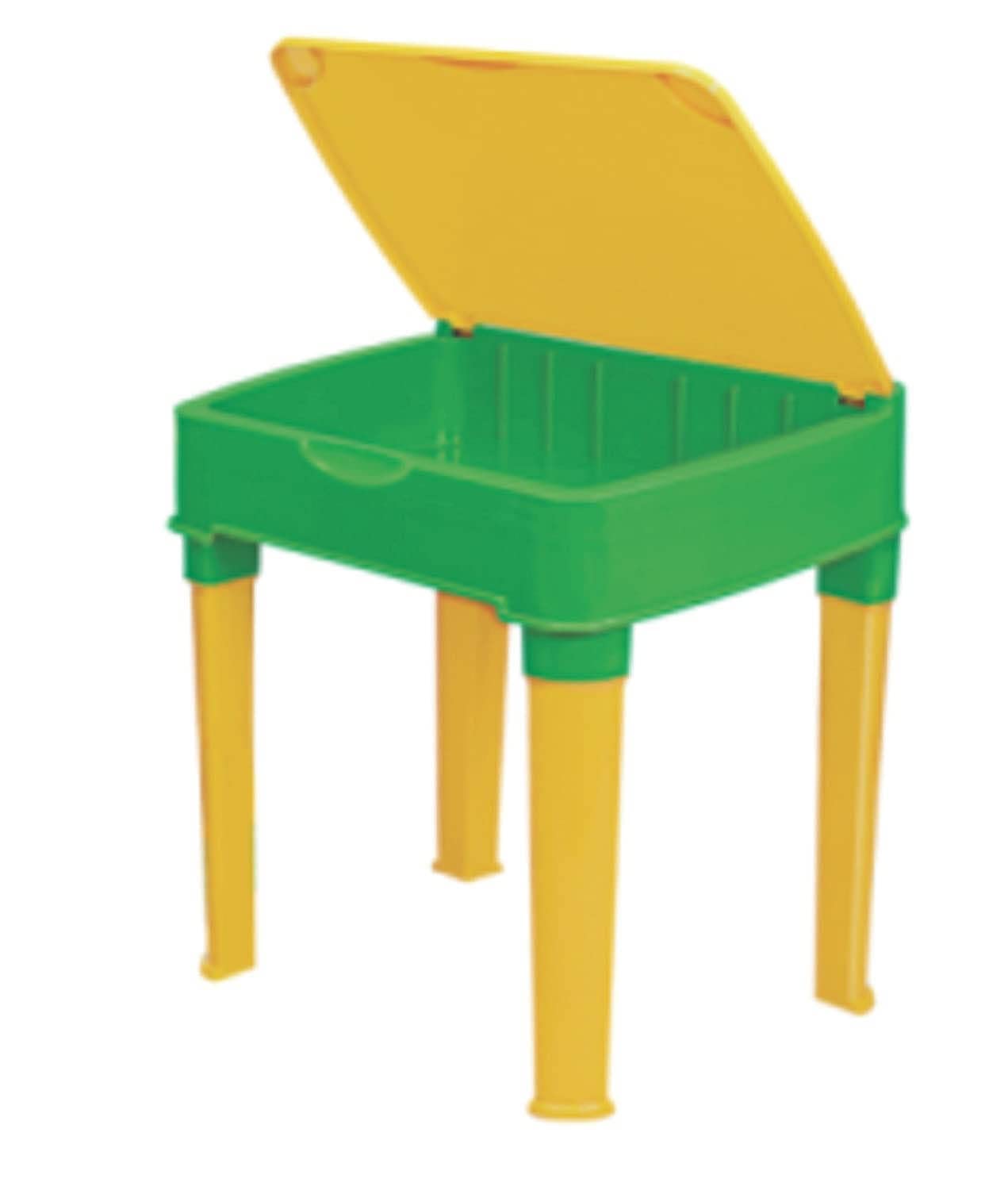 Pihu Enterprises 2 in 1 Study Cum Play Table - Yellow and Green 2