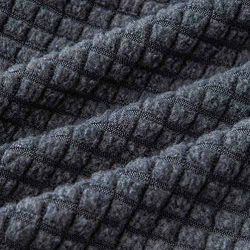 Tinayaue Round Stool Cover Nonslip Soft Stretch Bar Stool Chair Seat Cover Cushion Slipcover Chair Seat Protector For Stool Diameter 12-15 Inch, Dark Grey #TOP3