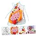LIOOBO 1set Boys and Girls Apron for Painting Human Body for Boys and Girls Body Organ Apron Educational Tool Comfortable