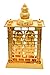 Hashcart (7.5 Inch) Laxmi Ganesh Mandir- Brass Plated Especially for Diwali Puja and Gift Purpose