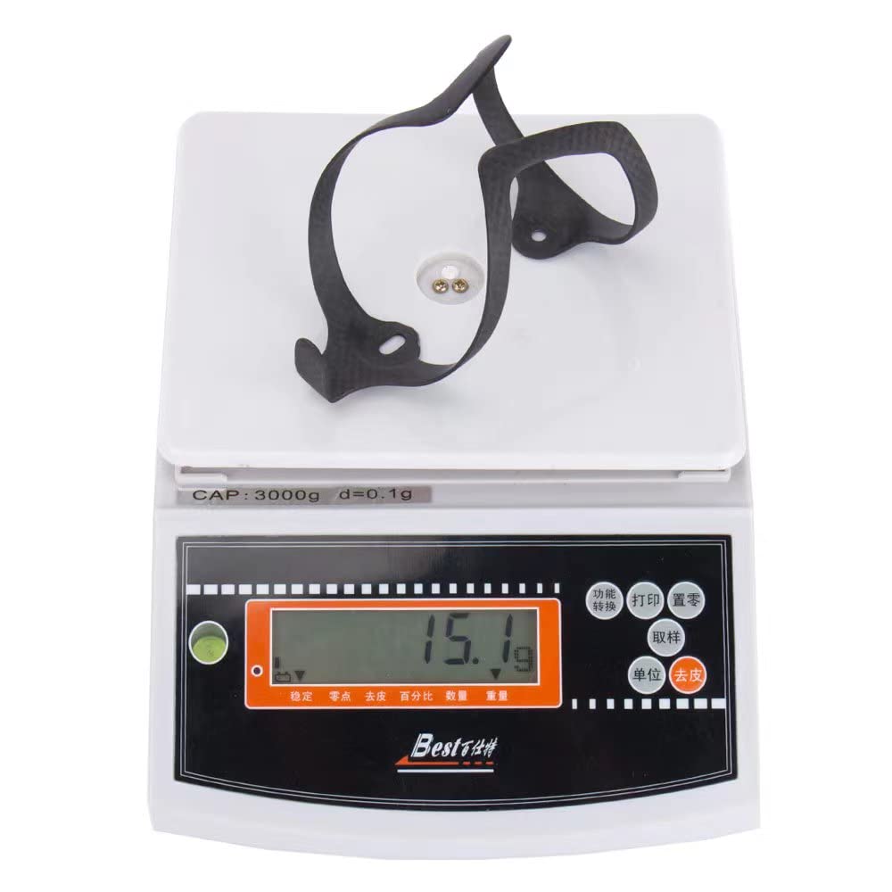 Portaborraccia Bici in Carbon15g Portabottiglie Leggero Stabile,per Bici da Corsa, MTB Bike Portaborraccia