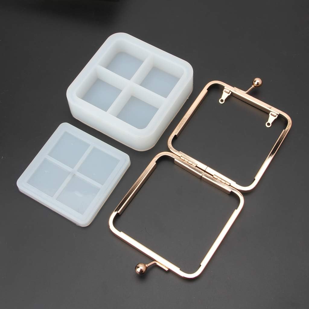DIY Clear Dynamic Liquid Square Quicksand Bag Silicone Mold Handmade Creative Resin Casting Making Tools Art Craft