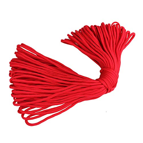TORMEN 101 Feet 7 Core 550 Paracord Parachute Cord for Outdoor Hunting (Red)