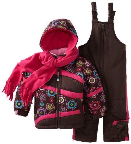 Image of Rothschild Little Girls' Print With Swirl Snowsuit