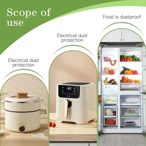 Image of Thickened Transparent Dust Cover, Upgrade Elastic Fresh Keeping Bags Universal Kitchen Wrap Seal Bags, Stretch Plastic Food Storage Covers for Food Fruit Vegetable Outdoor Picnic (35x47in,20pcs)