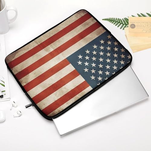Funda para laptop 13 pulgadas con bandera vintage USA miniatura 4