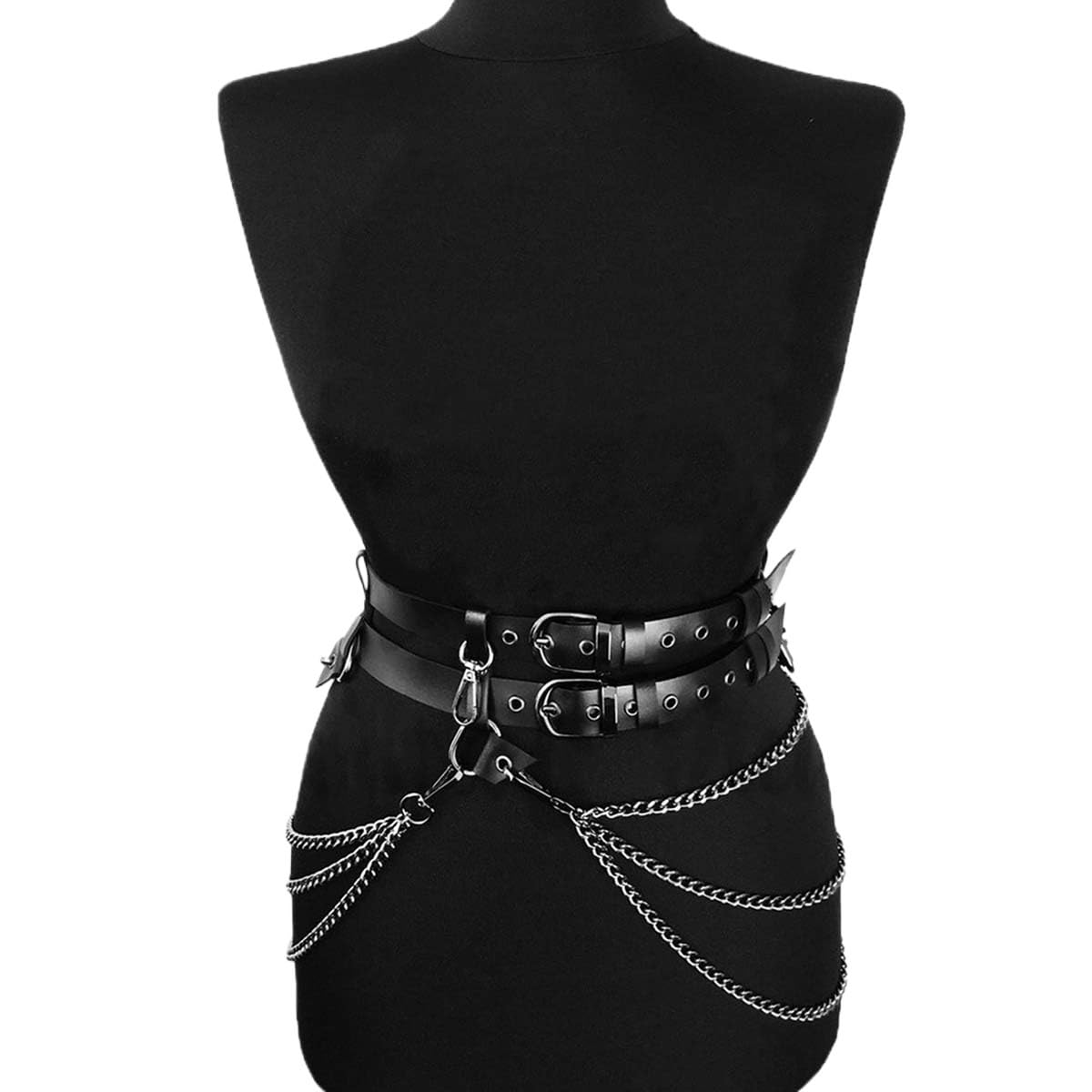 Cinturón for mujer, estilo callejero, corsé, cadena, borla, cinturón ajustable, accesorios de ropa para Vestido, Camisa, Sudadera