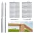 Muzata Swage Lag Screws Left & Right 40 Pack for 1/8" Cable Railing System,T316 Stainless Steel Stair Deck Wood Post Horizontal Vertical Balustrade Hardware (20 Pairs) CK17,Series CA1 CD1 CS1