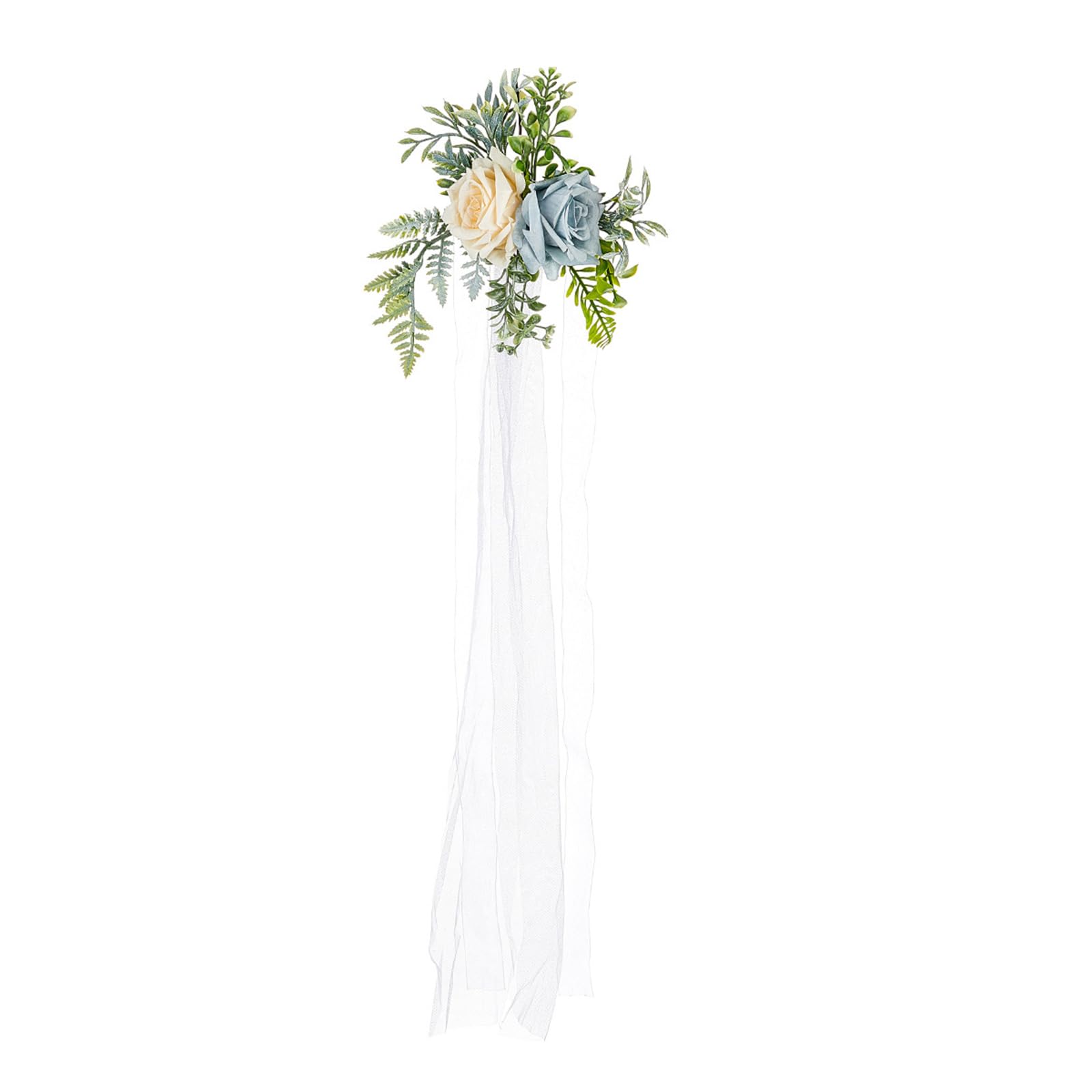 PANGBOER Aisle Decorations for Wedding Ceremony, Artificial Flower Arrangements with Long Ribbon for Ceremony Chair Flower Decoration