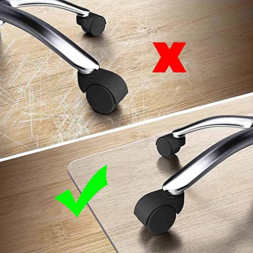 Mat de chaise transparente anti-scuff pour préserver les planchers