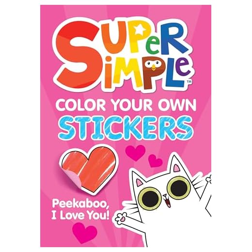Super Simple Color Your Own Stickers: Peekaboo, I Love You! (Super Simple Kids Coloring Books)