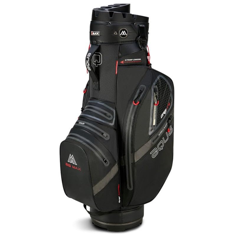 Big Max Aqua Style 4 - wasserdichte Golftasche - Cartbag - Schwarz