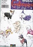 SIMPLICITY PATTERN 4000 DOG COATS AND COSTUMES ONE SIZE