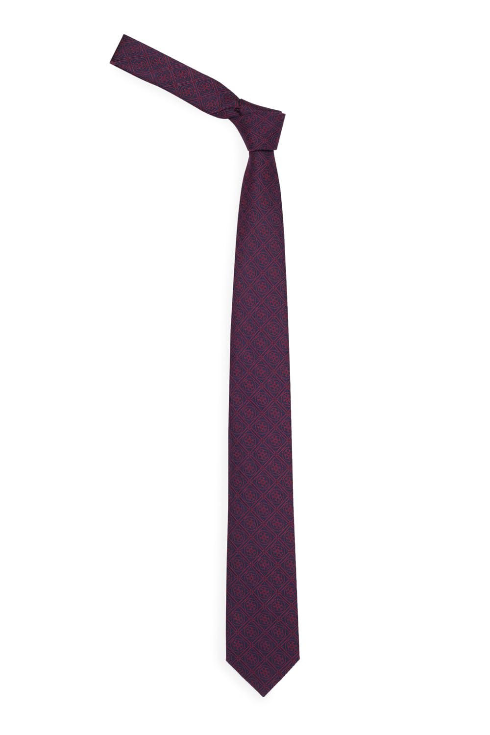 louis philippe Men Maroon Embroidered Tie-picture-12