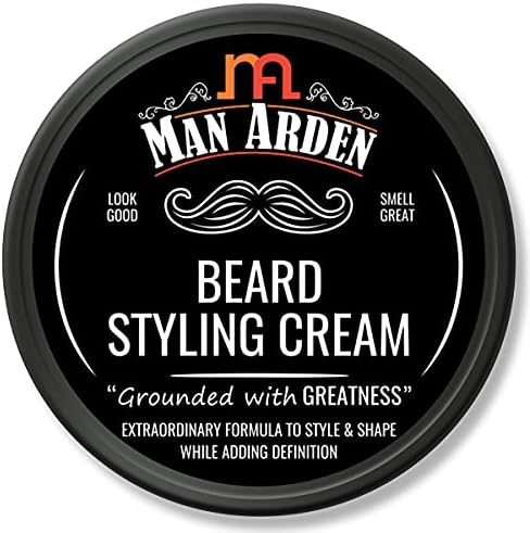 Man Arden Beard Styling Cream 50g - With Shea Butter, Aloe Vera, Olive Oil - For Medium Hold Style & Shape