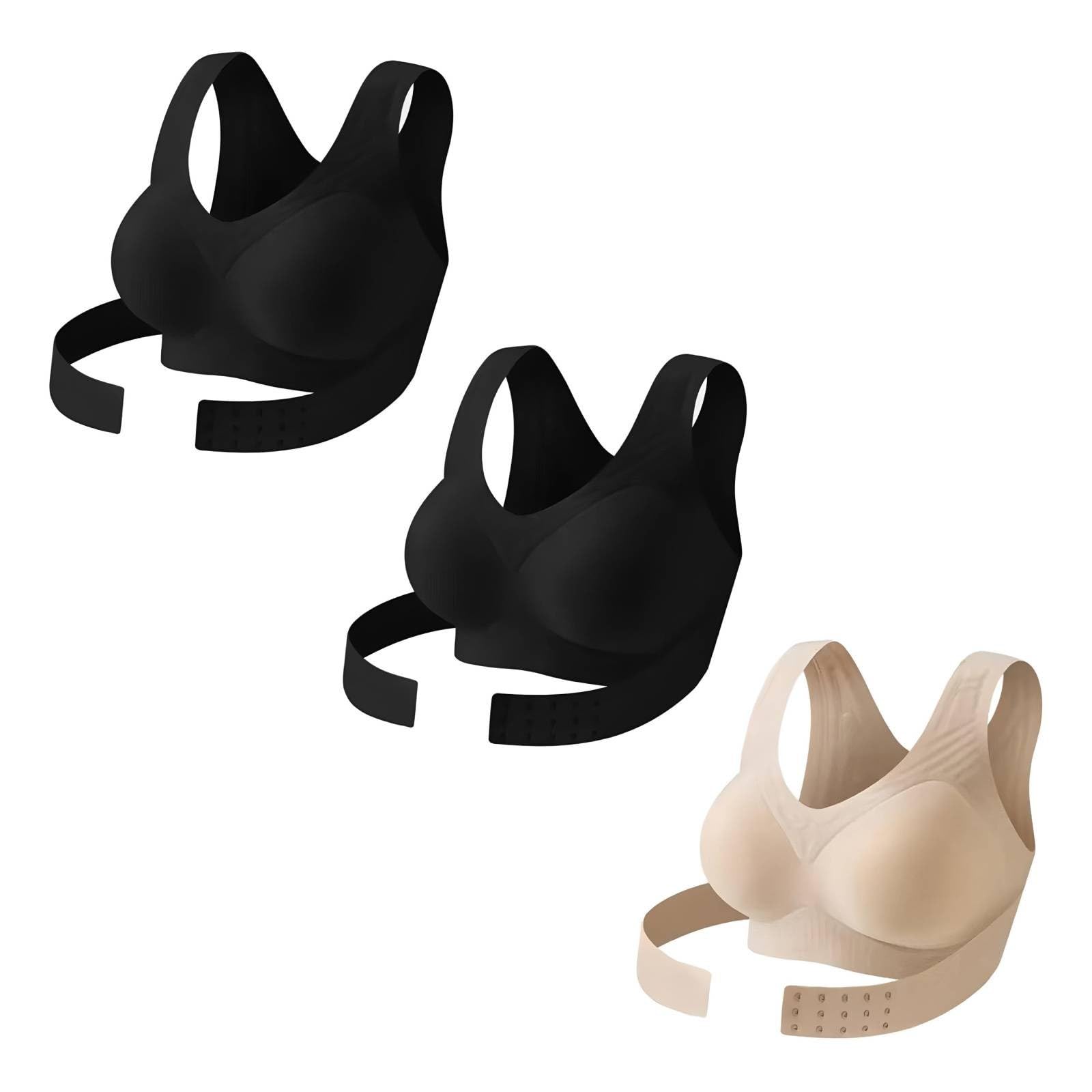 Reggiseno Postura Reggiseno Posturale Schiena Donna con Chiusura Frontale | Senza Cuciture Supporto Reggiseno Posturale Spalle Schiena Modellante Regolabile Push Up Taglie Forti per Postura Posteriore