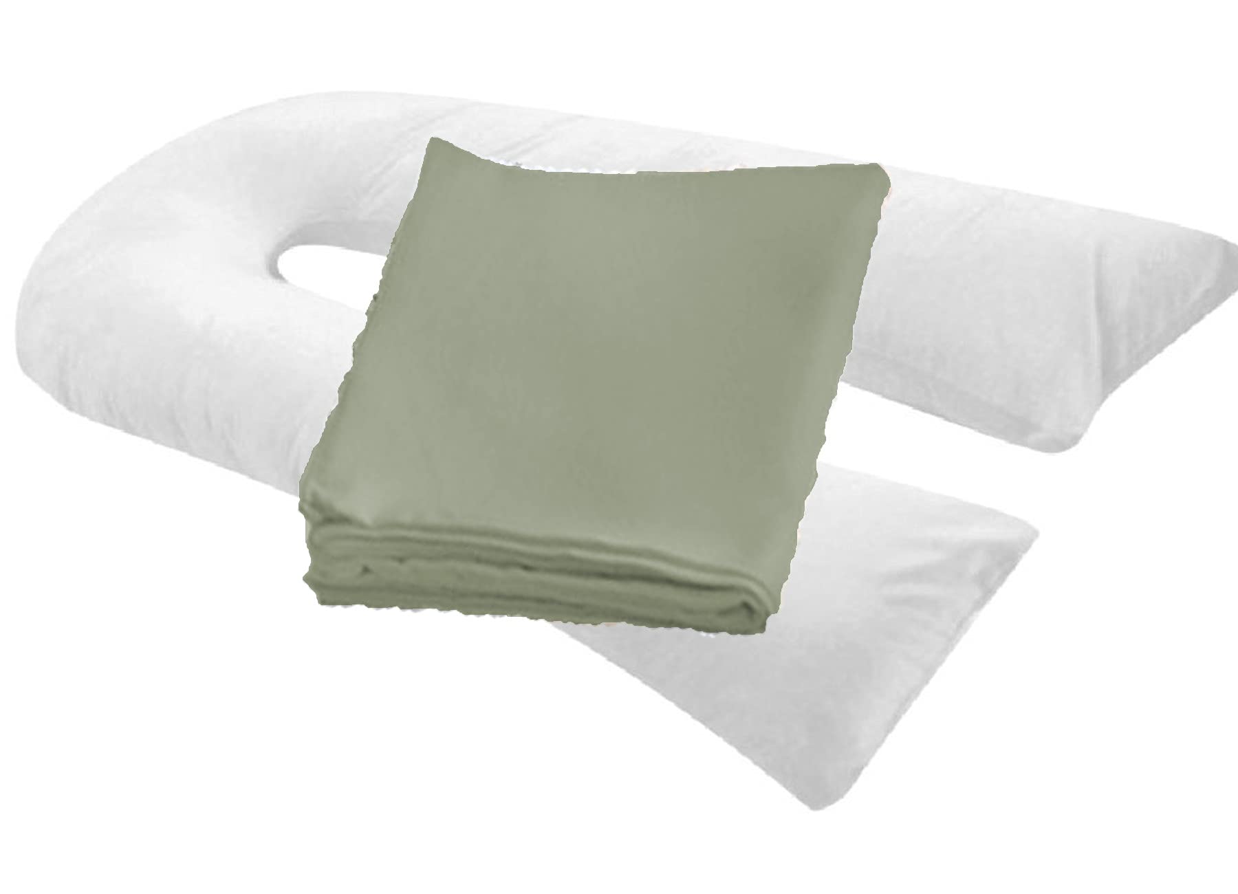 MoonRest Pregnancy Full Body Pillow Cover U-Shaped – Universal Fit U Replacement Cover for Maternity Pillow (Smoky)