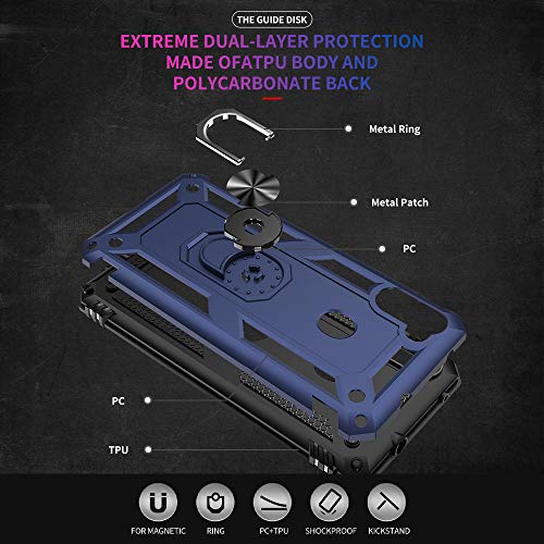 Coque Samsung Galaxy A11 Yiakeng bleu avec écran verre trempé - 3
