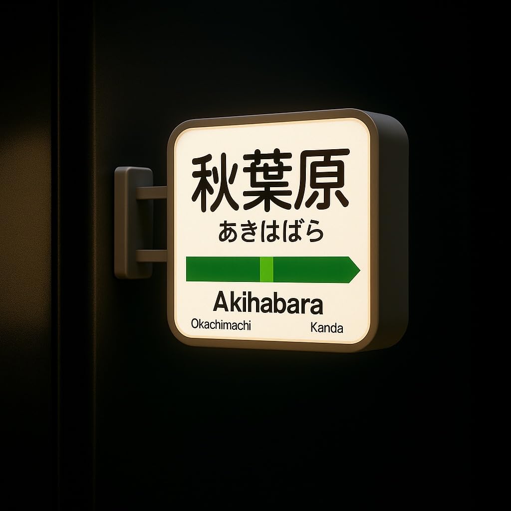 【希少】 秋葉原駅 スリーブ 未開封 駅名標シリーズ Amazon.co.jp: 秋葉原駅 LED ライトボックス マグネット 3Dプリント