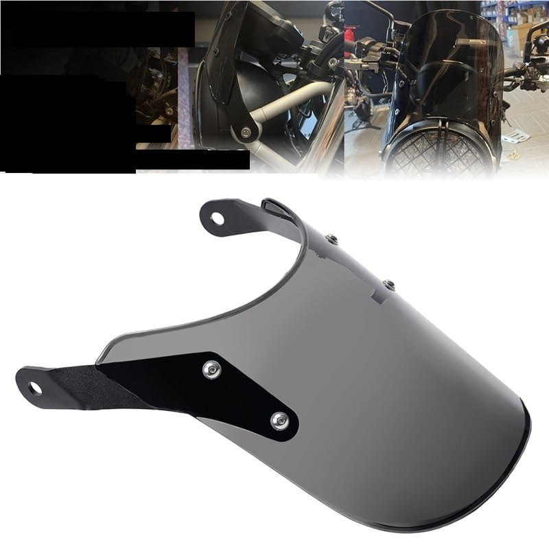 Saute-vent Scrambler 1200 protection vent carénage phare Thruxton 1200R