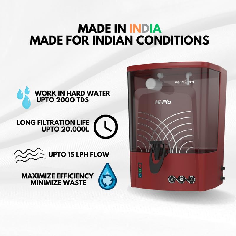 Image of AquaUltra Neo Water Purifier Filter for Home | RO+UV | 9L Transparent Storage | Copper Alkaline Mineral Booster | Include Digital TDS Meter | With Pre Filter | Made in India | ISI Certified