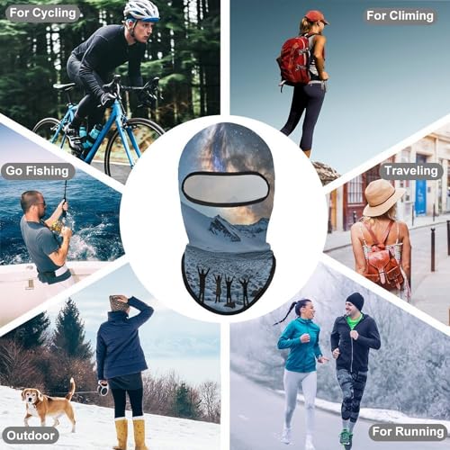 Balaclava para hombre y mujer con protección solar, transpirable y de cobertura total para senderismo, ciclismo, carrera y conducción miniatura 6
