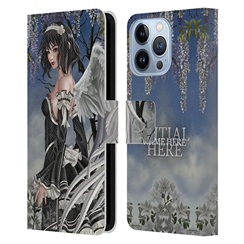 Coque iPhone 13 Pro portefeuille personnalisé housse protection cuir fée ange Nene Thomas