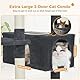 PAWZ Road Kratzbaum Grosse Katzen Stabil, 184 cm kratzbaum für große Katzen, mit Hängematte, 7 Sisalpfosten, großer Sitzstange, Höhle, Körben, kratzbaum hoch für Indoor-Katzen, Dunkelgrau