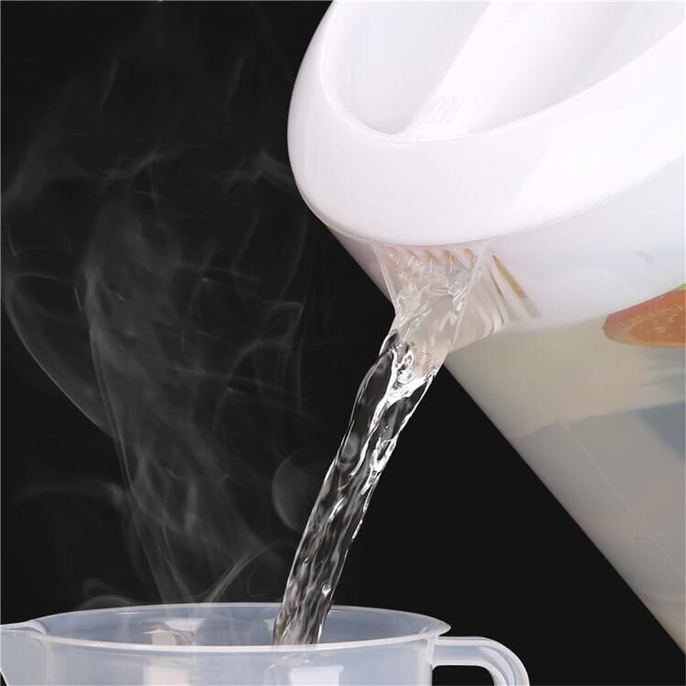 Jarra Agua Hervidor de Agua fría de Gran Capacidad de 2000 ml, Jarra de Agua Transparente de plástico Simple for el hogar, Jarra for Bebidas, Jugo, Leche y Bebidas Jarra de Agua