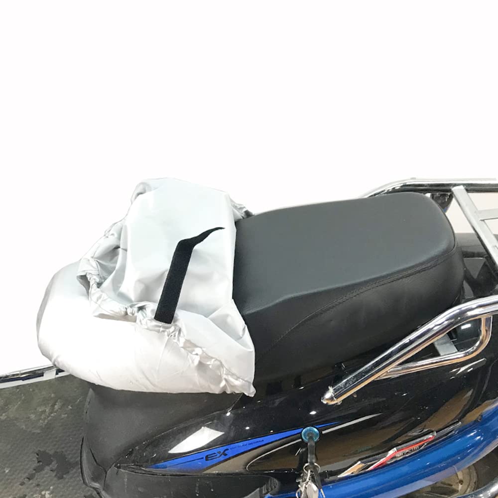 Housse De Siège De Moto Imperméable - Tissu Oxford 210D + Revêtement PU - Élastique Et Antidérapante - Pour Scooter, Cyclomoteur