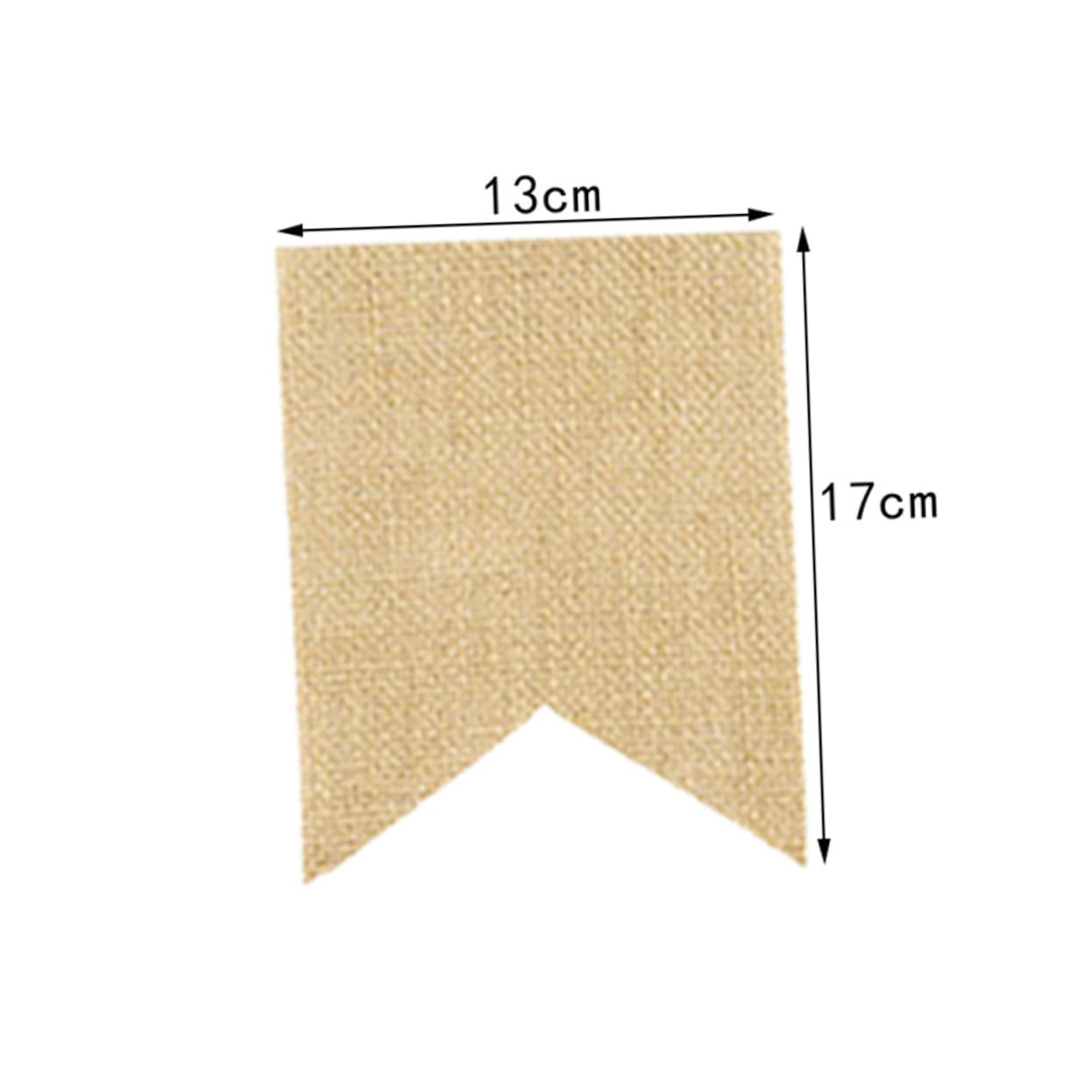 PRETYZOOM Chic Banner Letters Pull Flag Party Decoration Linen Material for Celebration