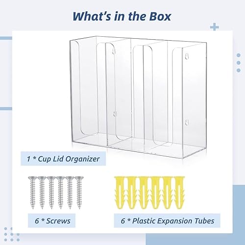Miniatura 6 de Homaisson Organizador dispensador de tazas de café de 3 compartimentos, soporte para tazas de papel, organizador de tazas de café, organizador de